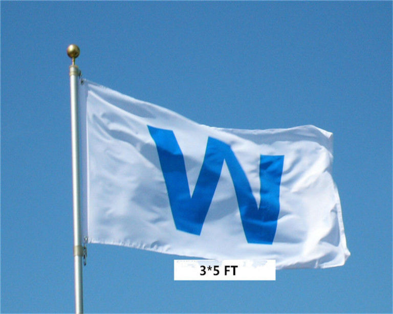 Chicago Cubs “W” MLB Banner Flag 3′ x 5′ Win Fan Baseball Team Decor